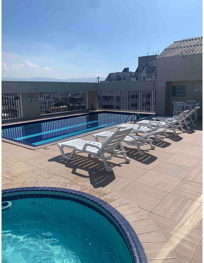 Flat -Hidromassagem Privativa E Piscina A 500 Mts Da Praia São Vicente Buitenkant foto